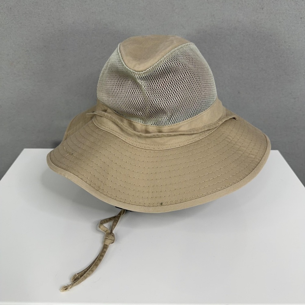 Dorfman Pacific Hat Boonie Mens Large Beige Mesh Solarweave Sun Outdoor